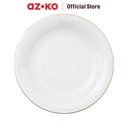 AZKO Delicia 27 cm Queeny Piring Makan Dinner Plate Wadah Hidangan Food Grade Piring Porselen Serbaguna Peralatan Makan Perlengkapan Dapur