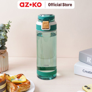 AZKO Kris Jackie Botol Minum Water Drinking Bottle Botol Air Bpa Free Wadah Minuman Perlengkapan Minum Drinkware - Biru