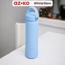 AZKO Kris 65 ml Texas Botol Vacuum Flask Tumbler Termos Minuman Tempat Air Minum Panas Dingin Water Bottle Food Grade Perlengkapan Minum - Abu-abu