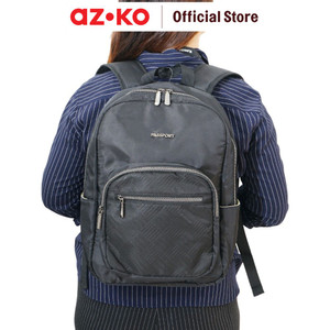 AZKO Passport Jennie Tas Ransel Adult Backpack Tas Punggung Dewasa Ransel Gendong Serbaguna - Biru