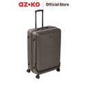 AZKO Heys Ez Fashion Koper Pc Tsa Lock Hardcase Luggage Koper Bagasi Dengan Tsa Tas Jalan-Jalan Travel Bag Tas Roda - Abu-abu, 26 inci