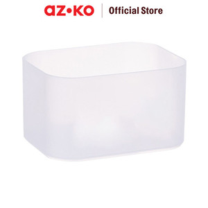 AZKO Stora Kotak Penyimpanan Frosted Storage Box Tempat Alat Tulis Makeup Aksesoris Serbaguna Wadah Penyimpanan Multifungsi Organizer Meja - Dengan Sekat, S