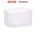 AZKO Stora Kotak Penyimpanan Frosted Storage Box Tempat Alat Tulis Makeup Aksesoris Serbaguna Wadah Penyimpanan Multifungsi Organizer Meja - Dengan Sekat, S