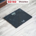 AZKO Kris 35X29X2.1 cm Timbangan Badan Digital Personal Body Weight Scale Alat Pengukur Berat Badan Penghitung Berat Tubuh - Hitam