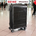 AZKO Passport Sarung Koper Side Open Pelindung Koper Transparan Luggage Cover Sarung Trolley Bag Aksesoris Koper - S