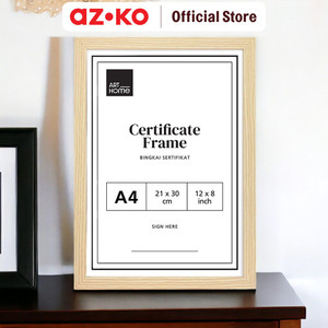 AZKO Arthome Bingkai Foto Basic Pigura Aesthetic Frame Tempat Foto Pajangan Dekorasi Rumah Figura - 4R