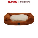 AZKO Paws N Tail Tempat Tidur Hewan Corduroy Pet Bed Kasur Hewan Peliharaan Alas Tidur Anjing Kucing Pet Accessories - Cokelat