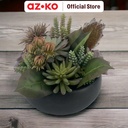 AZKO Arthome Tanaman Artifisial Sukulen Centre Point Tumbuhan Tanaman Buatan Dekorasi Plant Sintetis Pajangan Rumah Serbaguna Hiasan Properti Foto - Point A