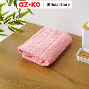 AZKO Forhom Handuk Travel Herringbone Bath Towel Cotton Anduk Badan Travel Perlengkapan Traveling - Biru