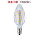 AZKO Krisbow Bohlam Led Candle Crystal 4 Watt Cool Daylight E14 - Putih - 4 Watt, Cool Daylight