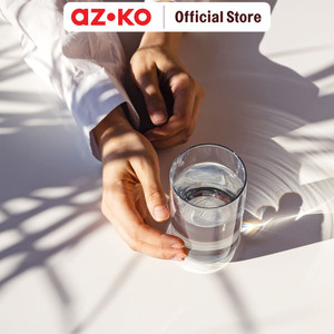 AZKO Fosa Triple Housing Filter Air - Biru/Clear Water Filter Filter Air Kran Wastafel Kamar Mandi Penyaring Air Peralatan Rumah Tangga - Triple Filter