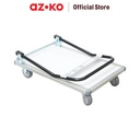 AZKO Krisbow Troli Barang Aluminium 300 Kg Trolley Roda Foldable Trolley Troli Barang Alat Pengangkut Barang Dengan Roda Wheels Cart Troli Kardus Box Perlengkapan Industri