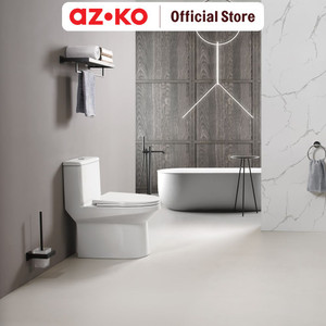 AZKO Acroz Kloset Duduk Siphonic Monoblock A8865 Sitting Toilet Wc Duduk Perlengkapan Kamar Mandi Bathroom Tools