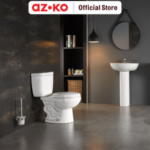 AZKO Fosa Kloset Duduk Siphonic Duoblock A2109 Sitting Toilet Wc Duduk Perlengkapan Kamar Mandi Bathroom Tools