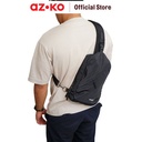 AZKO Passport Stanley Tas Selempang - Hitam Sling Bag Stylish Tas Crossbody Cowo Men Mini Bag Fashion Pria