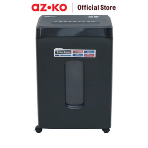 AZKO Krisbow Mesin Penghancur Kertas S4210M - Hitam Paper Shredder Alat Penghancur Arsip Dokumen Penggiling Kertas