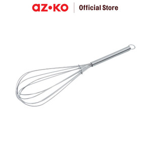 AZKO Kris 10 inci Pengocok Adonan Chrome Whisk Kocokan Telur Alat Pengaduk Serbaguna Kitchen Tools Manual Hand Mixer