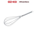 AZKO Kris 10 inci Pengocok Adonan Chrome Whisk Kocokan Telur Alat Pengaduk Serbaguna Kitchen Tools Manual Hand Mixer
