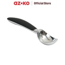 AZKO Kris Scoop Es Krim Chrome Sendok Ice Cream Sekop Es Krim Dessert Spoon Perlengkapan Dapur Peralatan Makan