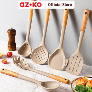 AZKO Kris Sendok Sup Silikon Pr01 - Abu-Abu Soup Ladle Spatula Sop Kuah Sepatula Sutil Pengangkat Dan Pembalik Cook Utensil Peralatan Masak