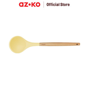 AZKO Kris Sendok Sup Silikon - Krem Beige Soup Ladle Spatula Sop Kuah Sepatula Sutil Pengangkat Dan Pembalik Cook Utensil Peralatan Masak
