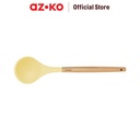 AZKO Kris Sendok Sup Silikon - Krem Beige Soup Ladle Spatula Sop Kuah Sepatula Sutil Pengangkat Dan Pembalik Cook Utensil Peralatan Masak
