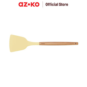 AZKO Kris Spatula Tuner Silikon - Krem Beige Sendok Penggoreng Food Grade Sepatula Sutil Pengangkat Dan Pembalik Cook Utensil Peralatan Masak