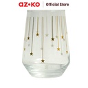 AZKO Delicia 380 ml Set 3 Pcs Sterne Gelas Stemless Cup Gelas Beling Wadah Minuman Peralatan Minum Food Grade Drinkware