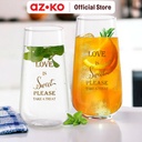 AZKO Delicia 500 ml Set 2 Pcs Goldie Gelas Hi-Stemless Borosilikat Cup Wadah Minuman Peralatan Minum Food Grade Drinkware