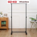 AZKO Stora 86.5X40X95.5-171.5 cm Gantungan Pakaian - Hitam Stand Hanger Gantungan Baju Berdiri Clothes Organizer Standing Clothing Rack