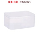 AZKO Stora 22X15X10.3 cm Kotak Penyimpanan Frosted Dengan Tutup Storage Box With Lid Tempat Alat Tulis Makeup Aksesoris Serbaguna Wadah Penyimpanan Multifungsi Organizer Meja