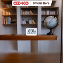 AZKO Arthome Jam Meja Lcd Digital - Putih Desk Clock Jam Analog Aesthetic Dekorasi Meja Hiasan Rumah Tempat Komersial