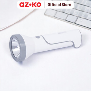 AZKO Powerlite Senter Dengan Lampu Meja Rechargeable Flashlight Emergency Lamp Lampu Camping Portable Travel Light Lampu Darurat Cadangan