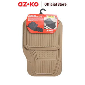 AZKO Carfit Set 4 Pcs Karpet Mobil 6005 - Krem Beige Car Carpet Aksesoris Alas Interior Mobil Car Cabin Mat Perlengkapan Otomotif