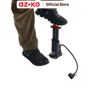AZKO Maxbuilt 3.4X16 cm Pompa Mini Two Tube - Hitam Air Pump Pompa Udara Kasur Angin Ban Renang Alat Pengisi Udara Serbaguna