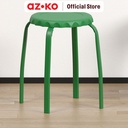 AZKO Soleil Soda Bangku Metal PP Multipurpose Stool Bangku Makan Cafe Restoran Tempat Duduk Serbaguna Furniture Interior Rumah - Merah