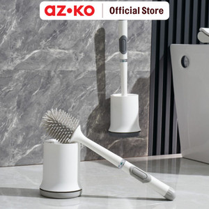 AZKO Proclean Sikat Toilet Dengan Dispenser Sabun PP/TPR Bathroom Brush With Dispenser Sikat Wc Serbaguna Alat Kebersihan Pembersih Kamar Mandi - Sikat TPR
