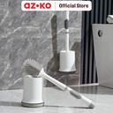 AZKO Proclean Sikat Toilet Dengan Dispenser Sabun PP/TPR Bathroom Brush With Dispenser Sikat Wc Serbaguna Alat Kebersihan Pembersih Kamar Mandi - Sikat TPR