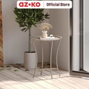 AZKO Soleil Luna Meja Sisi Tray End Table Meja Kecil Aesthetic Meja Samping Serbaguna Small Table - Cokelat