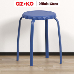 AZKO Soleil Soda Bangku Metal - Biru - Biru