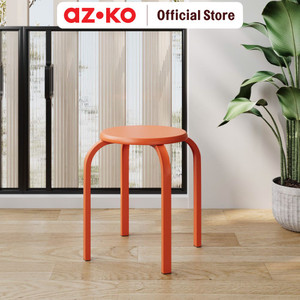 AZKO Soleil Astro Bangku Metal Multipurpose Stool Bangku Makan Cafe Restoran Tempat Duduk Serbaguna Furinture Interior Rumah - Hitam