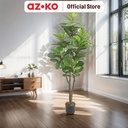 AZKO Arthome Tanaman Artifisial Fiddle Fig Tumbuhan Tanaman Buatan Dekorasi Plant Sintetis Pajangan Rumah Serbaguna Hiasan Properti Foto - 115cm