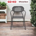 AZKO Soleil Hiroshi Kursi Teras - Sandy Coffee Balcony Chair Kursi Outdoor Serbaguna Furniture Rumah Tempat Duduk Kursi Halaman Balkon