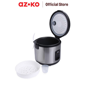 AZKO Kris 2.8 ltr Deluxe Rice Cooker - Silver Magic Jar Magic Com Penanak Nasi Alat Masak Beras Elektronik Dapur