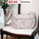 AZKO Passport Gamora Tas Selempang Printed Sling Bag Stylish Tas Crossbody Cewek Woman Mini Bag Fashion Wanita - Cokelat