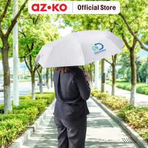 AZKO Discovery Adventures Payung Lipat Otomatis Folding Umbrella Automatic Pelindung Hujan Payung Foldable - Abu-abu