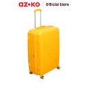 AZKO Passport Brillante Koper PP Tsa Lock Hardcase Luggage Koper Kabin Dengan Tsa Tas Jalan-Jalan Travel Bag Tas Roda - Kuning, 28 inci