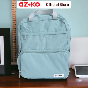 AZKO Passport Marilyn Tas Ransel Lipat Adult Backpack Tas Punggung Dewasa Ransel Gendong Serbaguna - Biru Tua