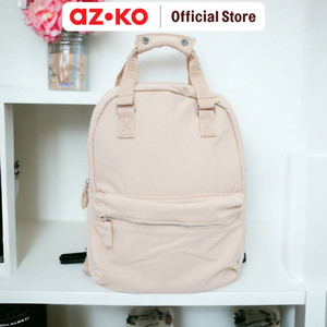 AZKO Passport Peribelle Tas Ransel Jacquard Adult Backpack Tas Punggung Dewasa Ransel Gendong Serbaguna - Hitam