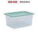 AZKO Stora 2X27.5X14.5 cm Set 3 Pcs Kotak Penyimpanan Storage Box Tempat Alat Tulis Makeup Aksesoris Serbaguna Wadah Penyimpanan Multifungsi Organizer Meja - Biru